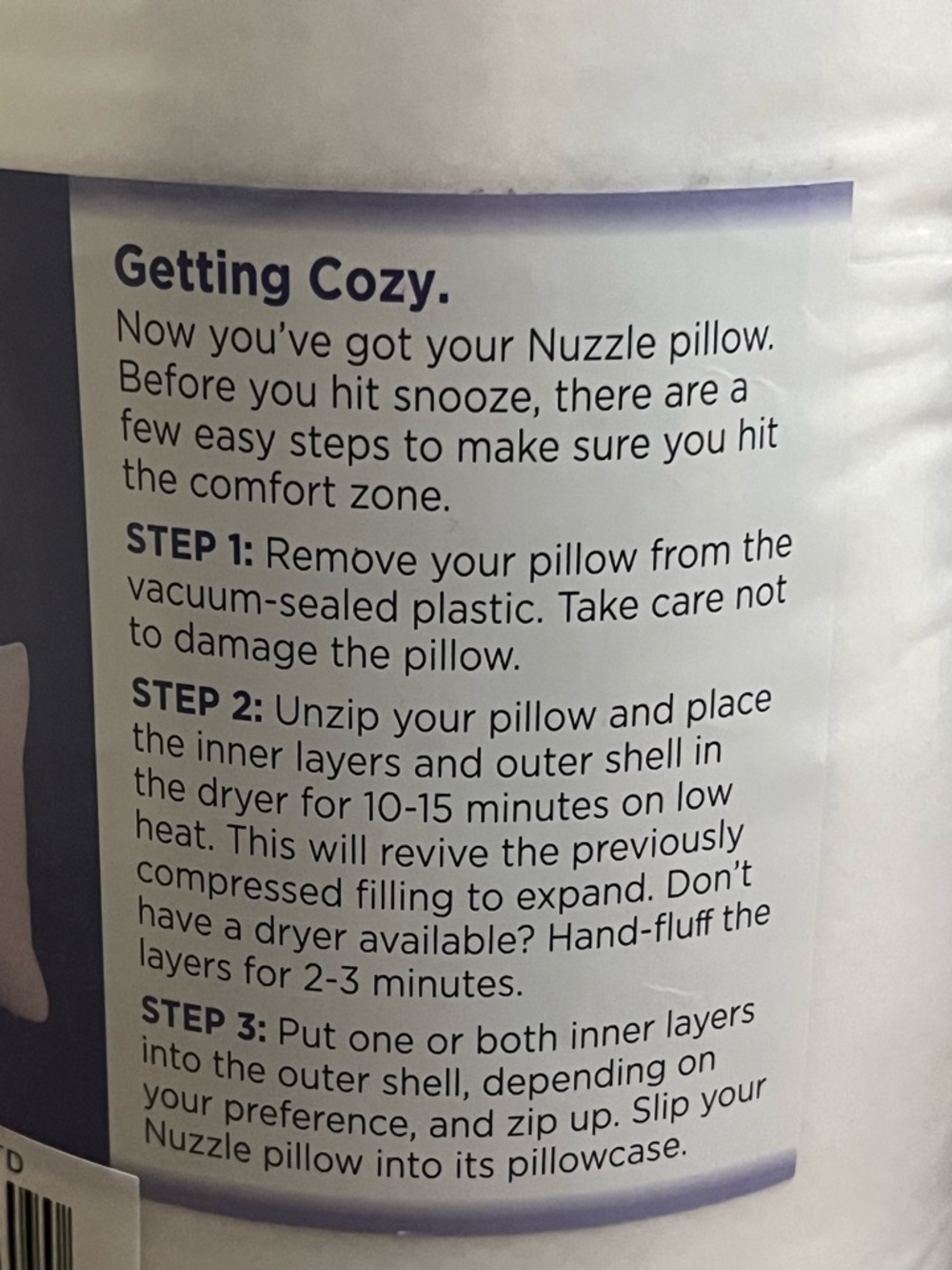 NWT Nuzzle zero gravity support pillow White / standard - Picture 4 of 6